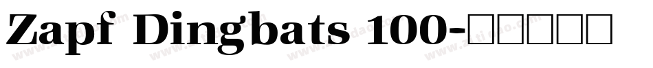 Zapf Dingbats 100字体转换
